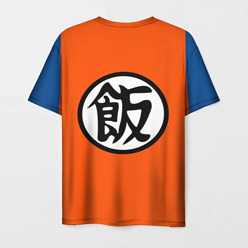 Мужская футболка DBZ: Gohan Kanji Emblem / 3D-принт – фото 2