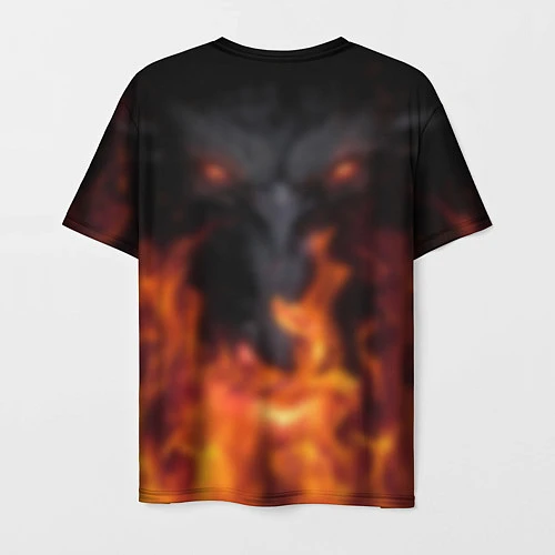 Мужская футболка TES: Flame Wolf / 3D-принт – фото 2