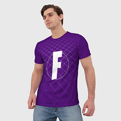 Футболка мужская F – Fortnite, цвет: 3D-принт — фото 2