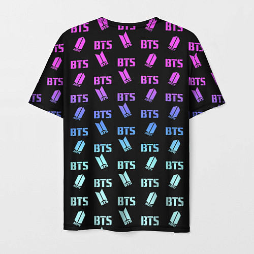 Мужская футболка BTS: Neon Gradient / 3D-принт – фото 2