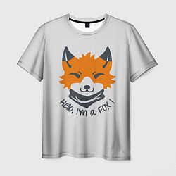 Футболка мужская Hello Fox, цвет: 3D-принт