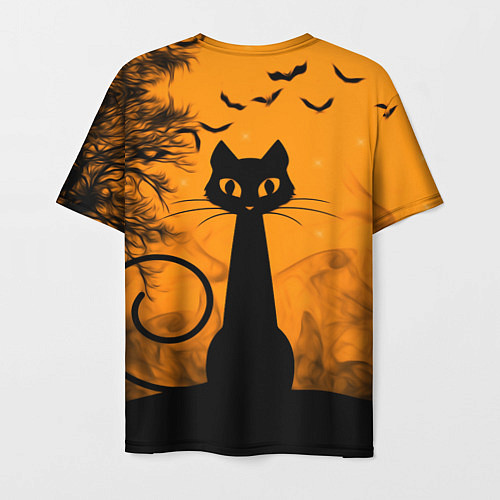 Мужская футболка Halloween Cat / 3D-принт – фото 2