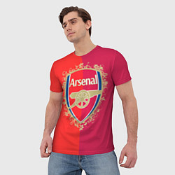 Футболка мужская FC Arsenal - emblem, цвет: 3D-принт — фото 2