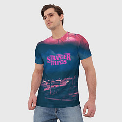 Футболка мужская Stranger Things: Pink Heaven, цвет: 3D-принт — фото 2