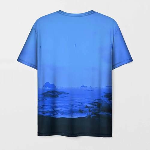 Мужская футболка Death Stranding: Blue Heaven / 3D-принт – фото 2