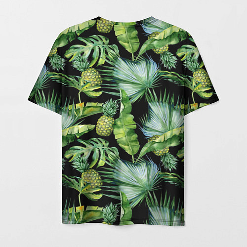 Мужская футболка Цветущие ананасы / 3D-принт – фото 2