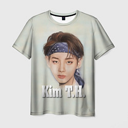 Футболка мужская BTS Kim T.H., цвет: 3D-принт