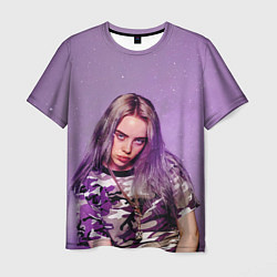 Футболка мужская Billie Eilish: Violet Fashion, цвет: 3D-принт