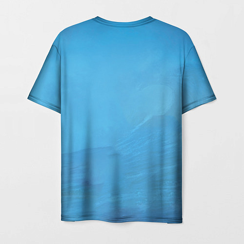 Мужская футболка Billie Eilish: Blue Fashion / 3D-принт – фото 2