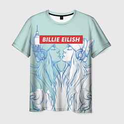 Футболка мужская Billie Eilish Music, цвет: 3D-принт