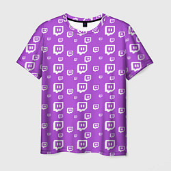 Футболка мужская Twitch: Violet Pattern, цвет: 3D-принт