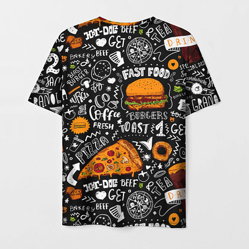 Мужская футболка Fast Food / 3D-принт – фото 2