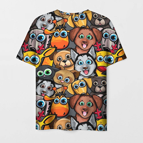 Мужская футболка Веселые собаки / 3D-принт – фото 2