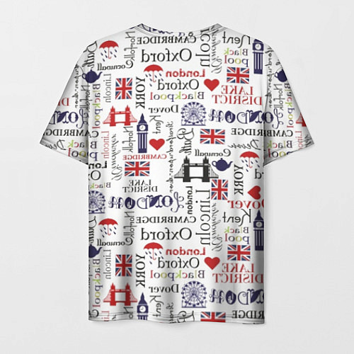 Мужская футболка Лондон коллаж / 3D-принт – фото 2