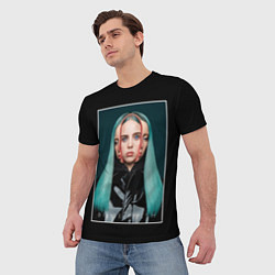 Футболка мужская Billie Eilish: WHEN I WAS OLDER, цвет: 3D-принт — фото 2