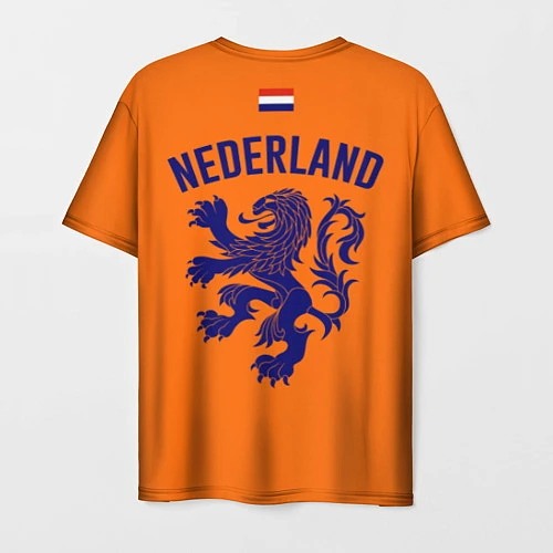 Мужская футболка Сборная Голландии / 3D-принт – фото 2