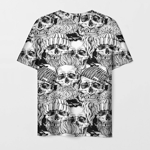 Мужская футболка Hipster skulls / 3D-принт – фото 2
