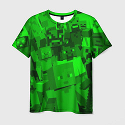 Футболка мужская Minecraft game characters, цвет: 3D-принт