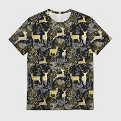 Мужская футболка Рождественские олени