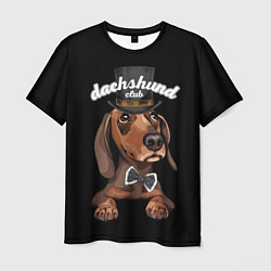 Футболка мужская Dachshund Club, цвет: 3D-принт