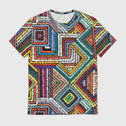 Мужская футболка Этнический орнамент вышивка