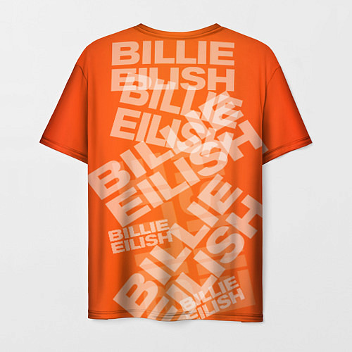 Мужская футболка Billie Eilish: Orange Mood / 3D-принт – фото 2