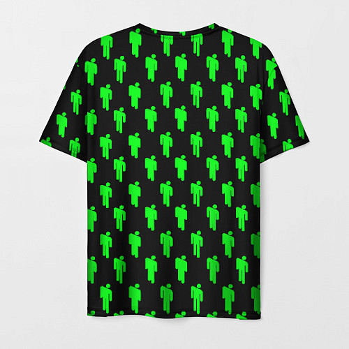 Мужская футболка Billie Eilish: Acid Pattern / 3D-принт – фото 2