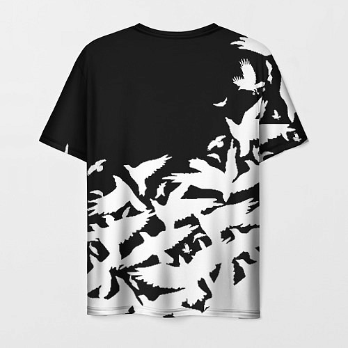 Мужская футболка L flying birds / 3D-принт – фото 2