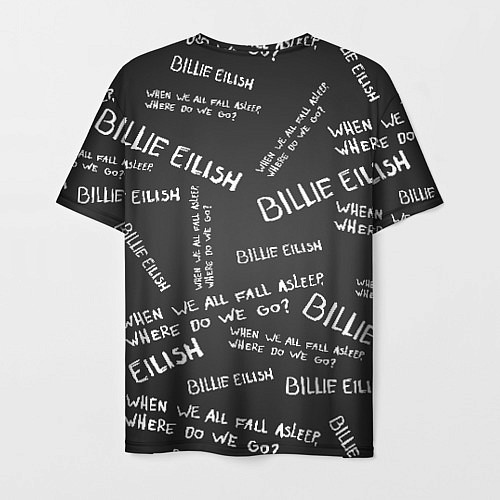 Мужская футболка BILLIE EILISH: Where Do We Go / 3D-принт – фото 2