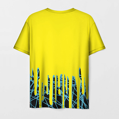Мужская футболка Cyberpunk 2077: Yellow Style / 3D-принт – фото 2