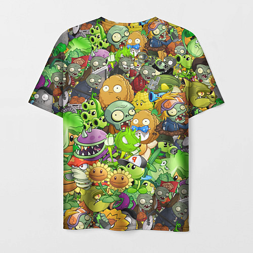 Мужская футболка PLANTS VS ZOMBIES / 3D-принт – фото 2