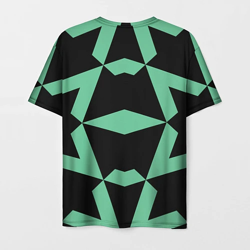 Мужская футболка Abstract zigzag pattern / 3D-принт – фото 2