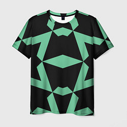 Мужская футболка Abstract zigzag pattern