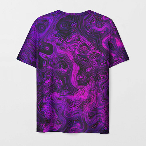 Мужская футболка Abstract purple / 3D-принт – фото 2