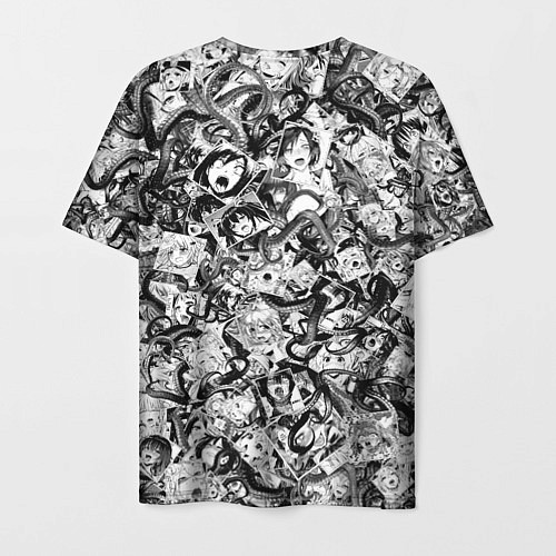Мужская футболка Ахегао с щупальцами / 3D-принт – фото 2