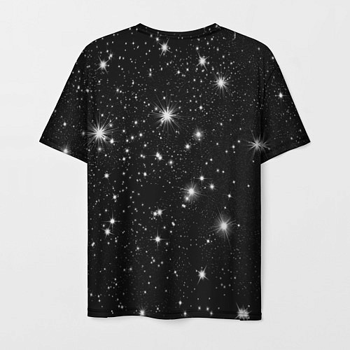Мужская футболка Юрий Гагарин звездное небо / 3D-принт – фото 2