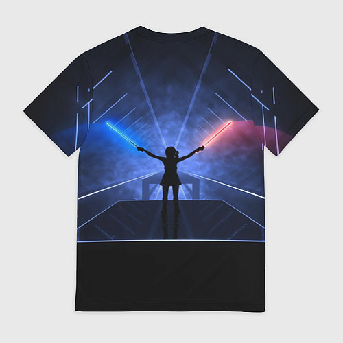 Мужская футболка Beat Saber / 3D-принт – фото 2
