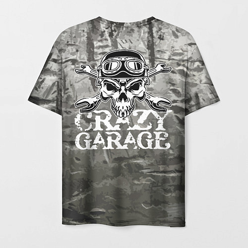 Мужская футболка Crazy garage / 3D-принт – фото 2