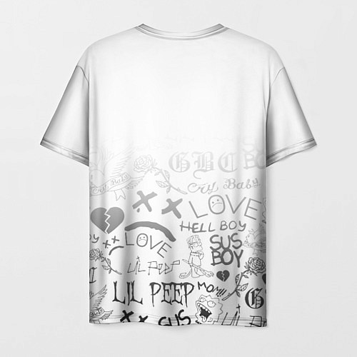 Мужская футболка LIL PEEP / 3D-принт – фото 2