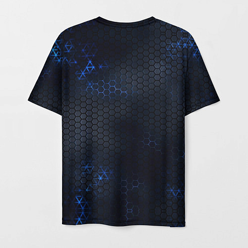Мужская футболка Brawl Stars Blue Hex / 3D-принт – фото 2