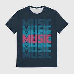 Мужская футболка Music