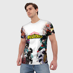 Футболка мужская My Hero Academia противостояние, цвет: 3D-принт — фото 2