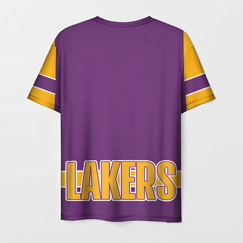 Мужская футболка Los Angeles Lakers / 3D-принт – фото 2