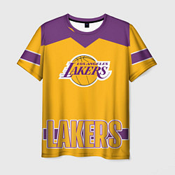 Футболка мужская Los Angeles Lakers цвета 3D-принт — фото 1