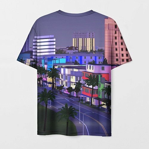 Мужская футболка Grand Theft Auto Vice City / 3D-принт – фото 2