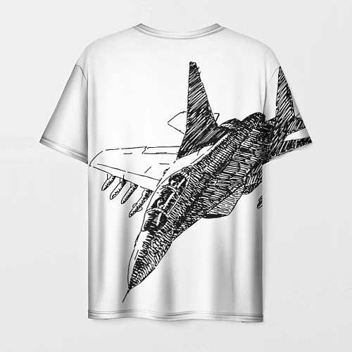 Мужская футболка ВВС России / 3D-принт – фото 2