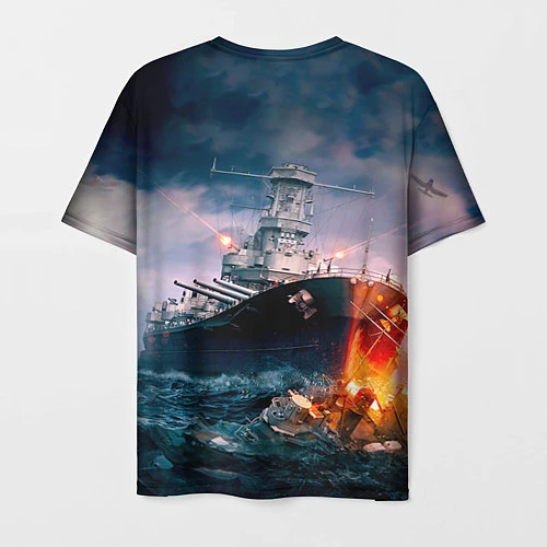 Мужская футболка ВМФ / 3D-принт – фото 2
