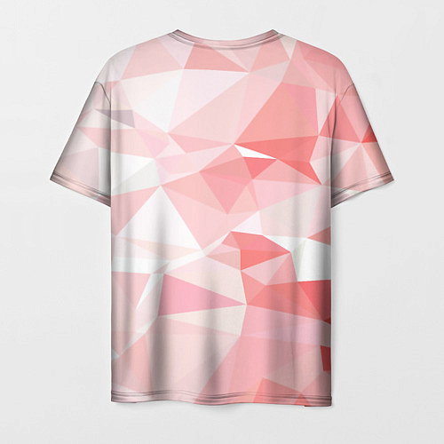 Мужская футболка Pink abstraction / 3D-принт – фото 2