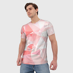 Футболка мужская Pink abstraction, цвет: 3D-принт — фото 2