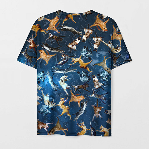 Мужская футболка Космические коты / 3D-принт – фото 2